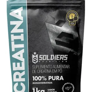 Creatina 1kg Suplemento Monohidratada Em Pó 100% Pura - Soldiers Nutrition Sem Sabor